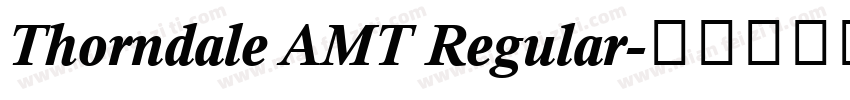 Thorndale AMT Regular字体转换